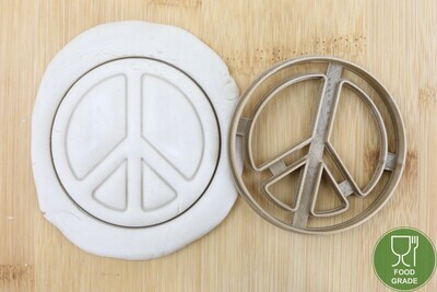 Peace Logo Keksstempel/Ausstechform ca.8cm
