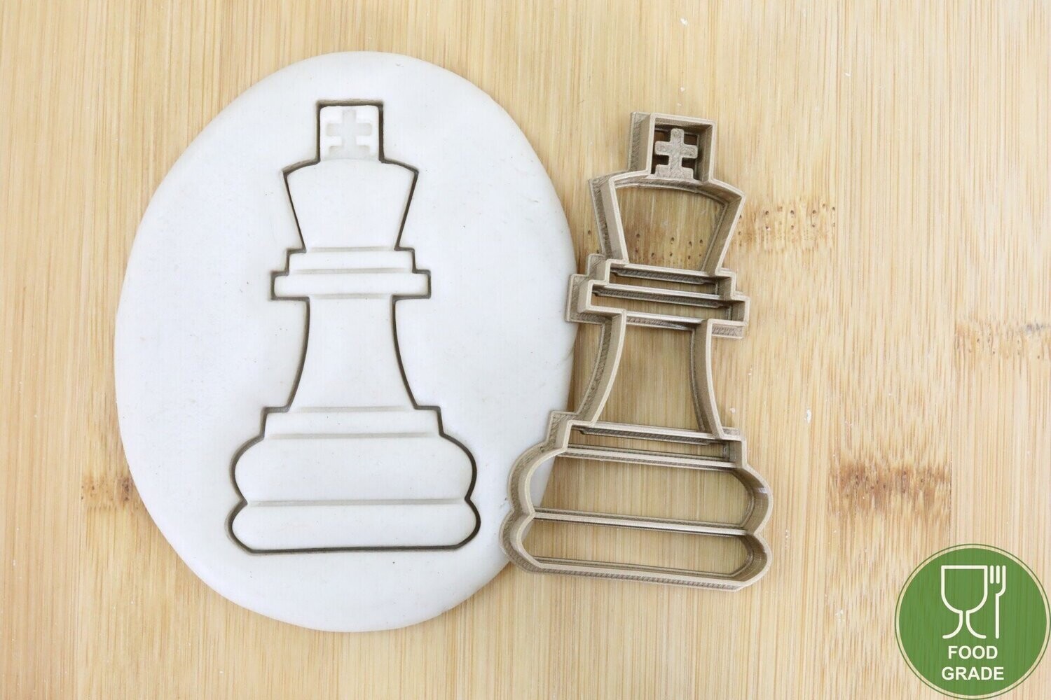 Keksstempel/Ausstechform Schach  ca.8cm, Type: King