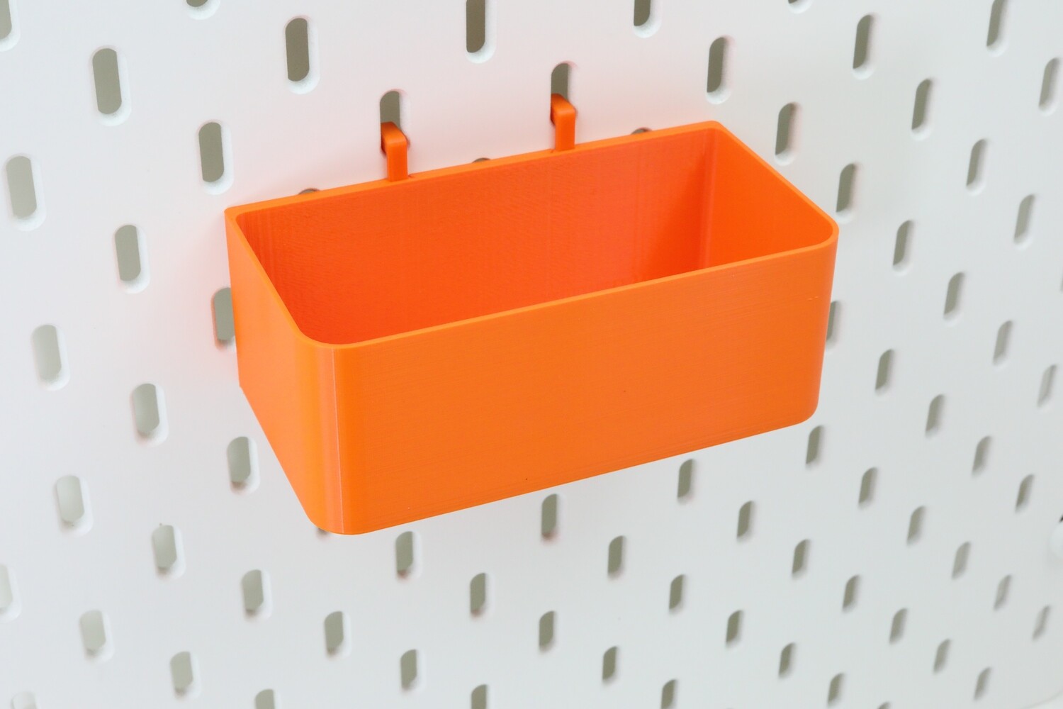 Storage box for skadis for one slot for Ikea pegboards