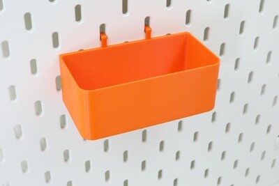 Storage box for skadis for one slot for Ikea pegboards