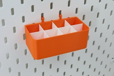 Drawer storage box for skadis for one slot for Ikea pegboards