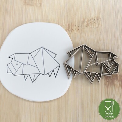 Keksstempel/Ausstechform Origami Pig ca.8cm