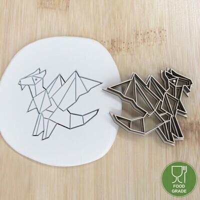 Keksstempel/Ausstechform Origami Dragon ca.8cm