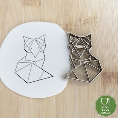 Keksstempel/Ausstechform Origami Fox ca.8cm