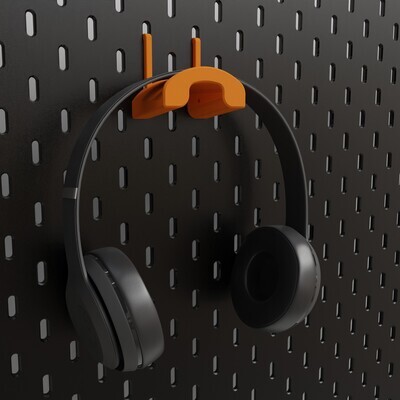 Kopfhörer Halterung für das IKEA Pegboard orig. my3dbase