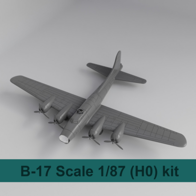 Boeing B-17 1:87 (H0) model kit