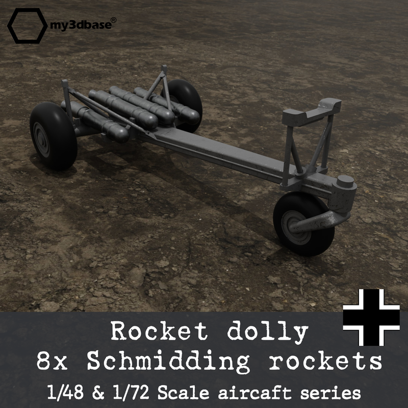 Rocket dolly with 8 Schmidding rockets