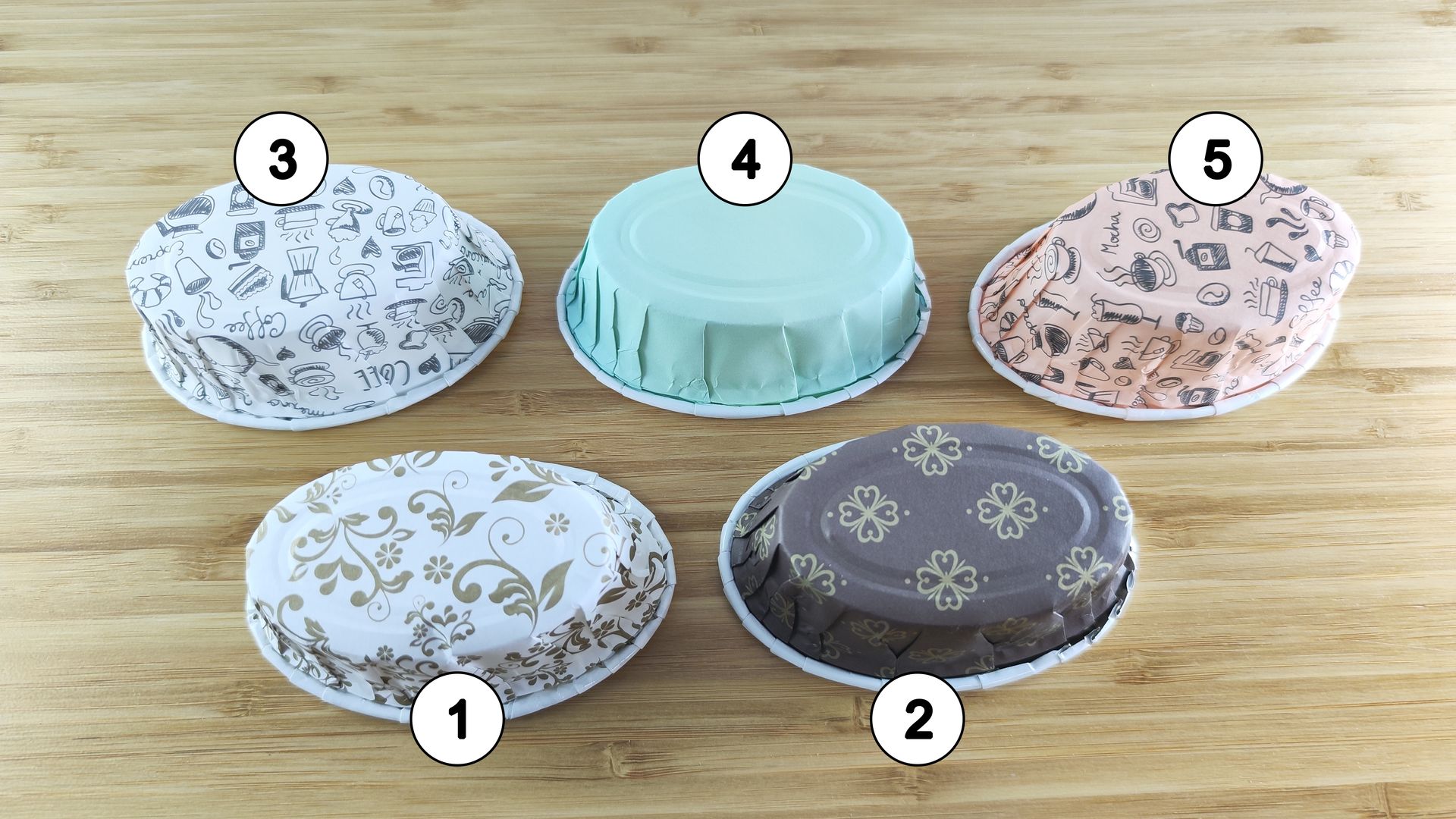 50st Einweg Ovale Kuchenbecher, Hitzebeständige Muffinbecher, Cupcake-Formen,Ovale Backformen Perfekt Für Hochzeit,Muttertag,Geburtstag