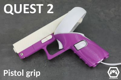 (Quest 2) Pistol Grip for use with Oculus Touch Controllers (Quest 2) Pistol Grip for use with Oculus Touch Controllers