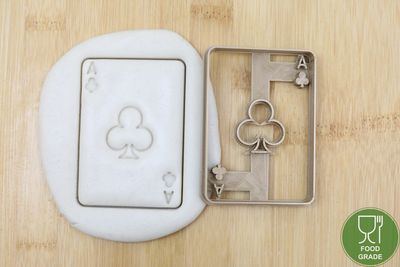 Ace of Clubs Plätzchen Ausstechform Keksausstecher Fondant ca.8cm Ace of Clubs Plätzchen Ausstechform Keksausstecher Fondant ca.8cm
