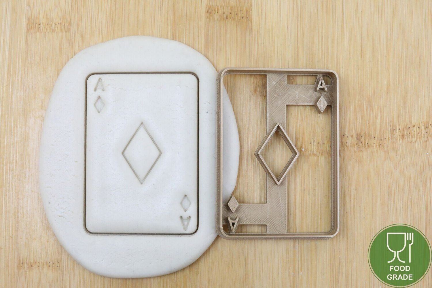 Ace of Diamonds Plätzchen Ausstechform Keksausstecher Fondant ca.8cm