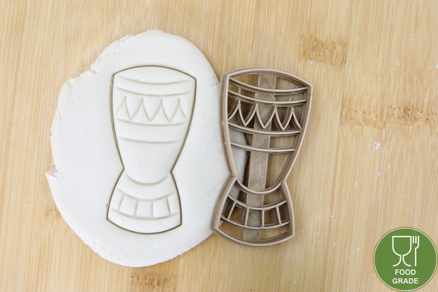 Afrika Djembe Trommel Plätzchen Ausstechform Keksausstecher Fondant ca.8cm