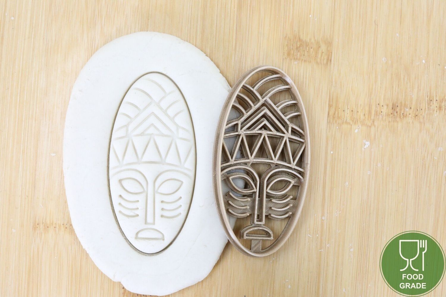 Afrika mask Frau Plätzchen Ausstechform Keksausstecher Fondant ca.8cm