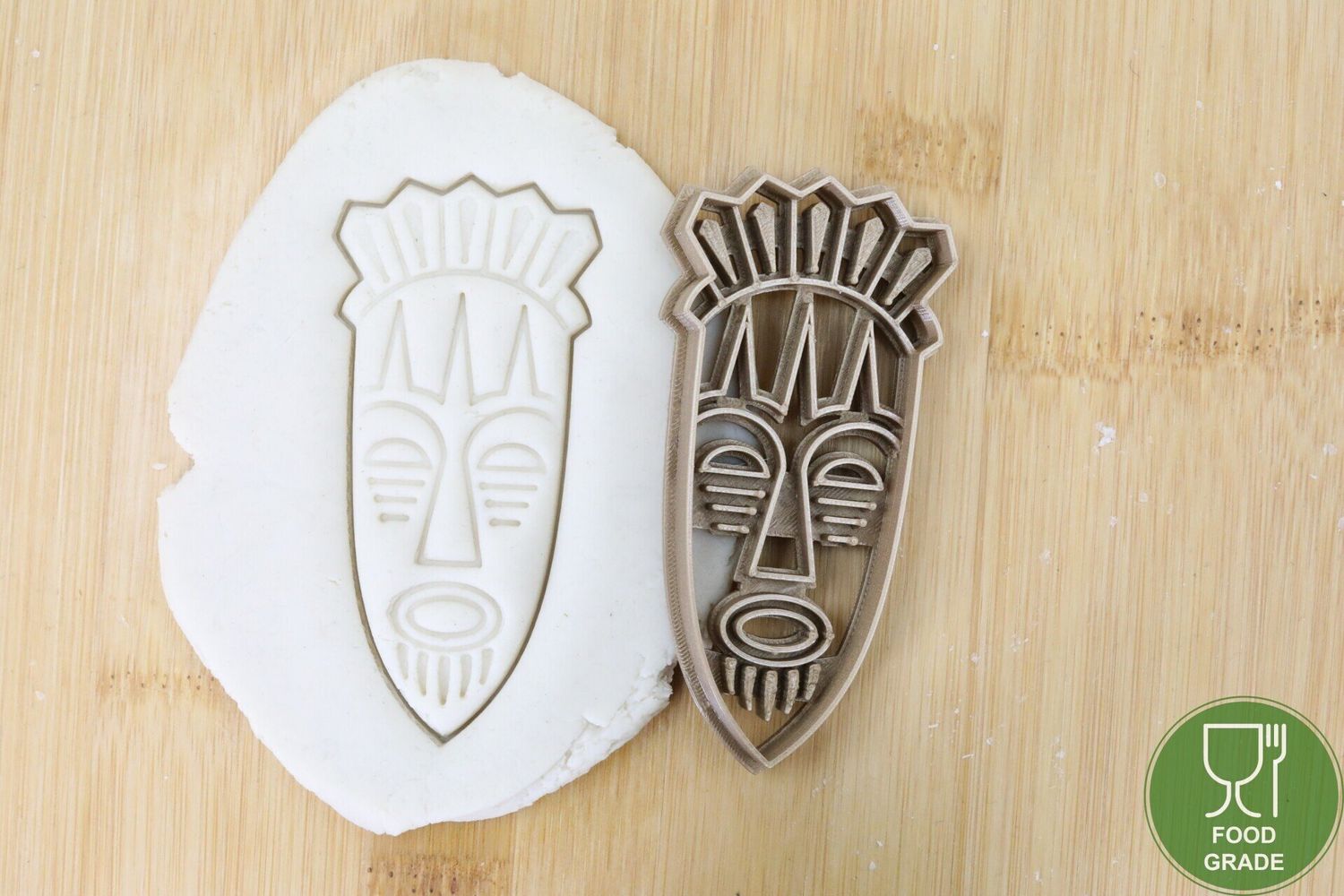 Afrika mask Man Plätzchen Ausstechform Keksausstecher Fondant ca.8cm