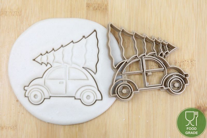 Auto mit Baum Keksstempel/Ausstechform ca.8cm Auto mit Baum Keksstempel/Ausstechform ca.8cm