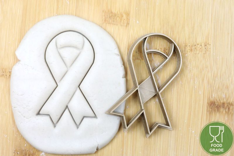 Awareness ribbon Keksausstecher Plätzchen und Fondant ca.8cm Awareness ribbon Keksausstecher Plätzchen und Fondant ca.8cm