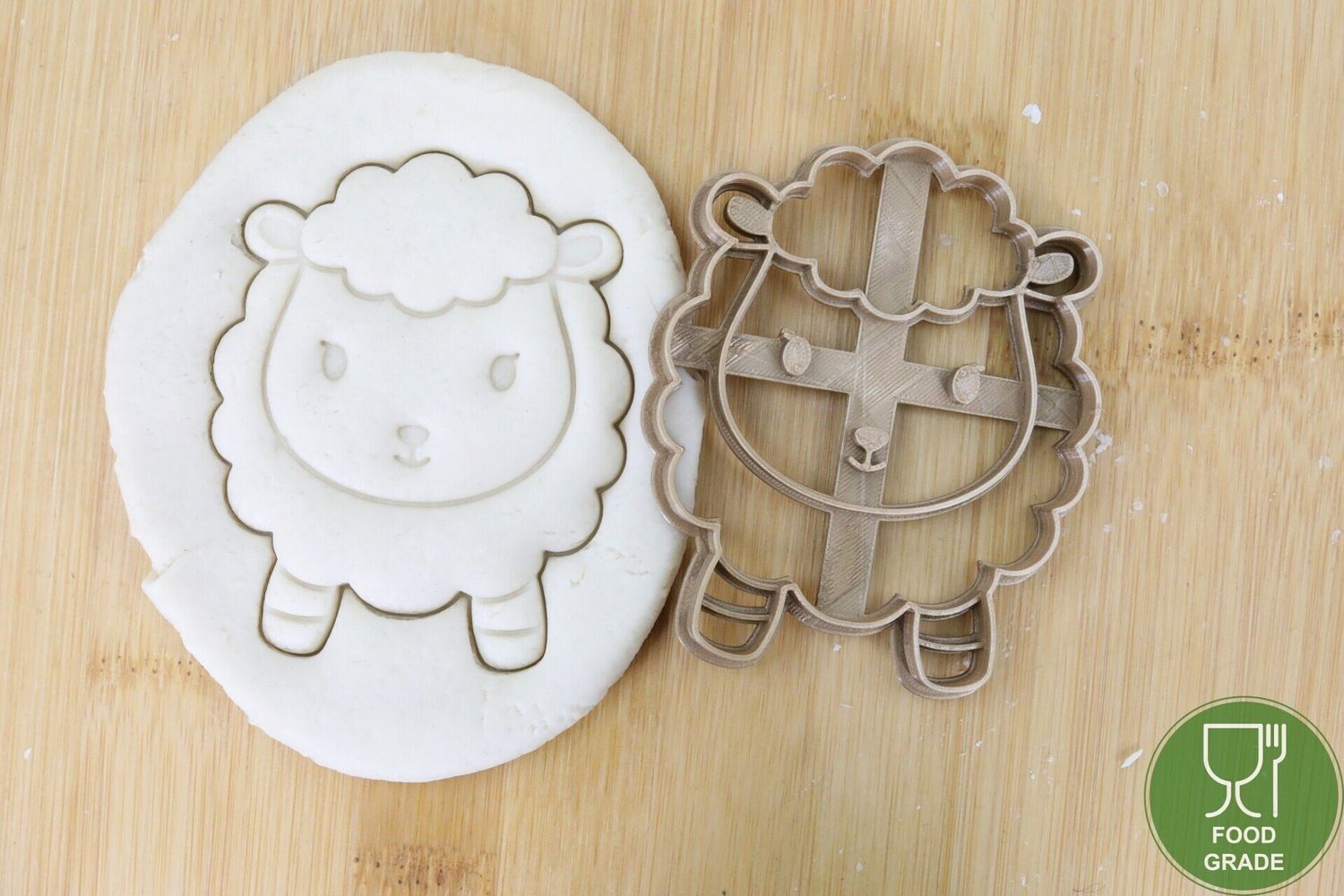 Baby Schaf Plätzchen Ausstechform Keksausstecher Fondant ca.8cm