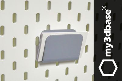 Card holder for skadis for one slot for Ikea pegboards Card holder for skadis for one slot for Ikea pegboards