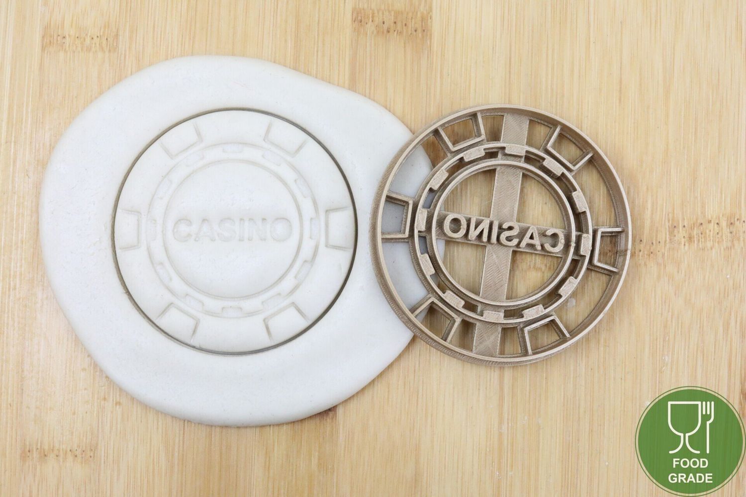 Casino Plätzchen Ausstechform Keksausstecher Fondant ca.8cm