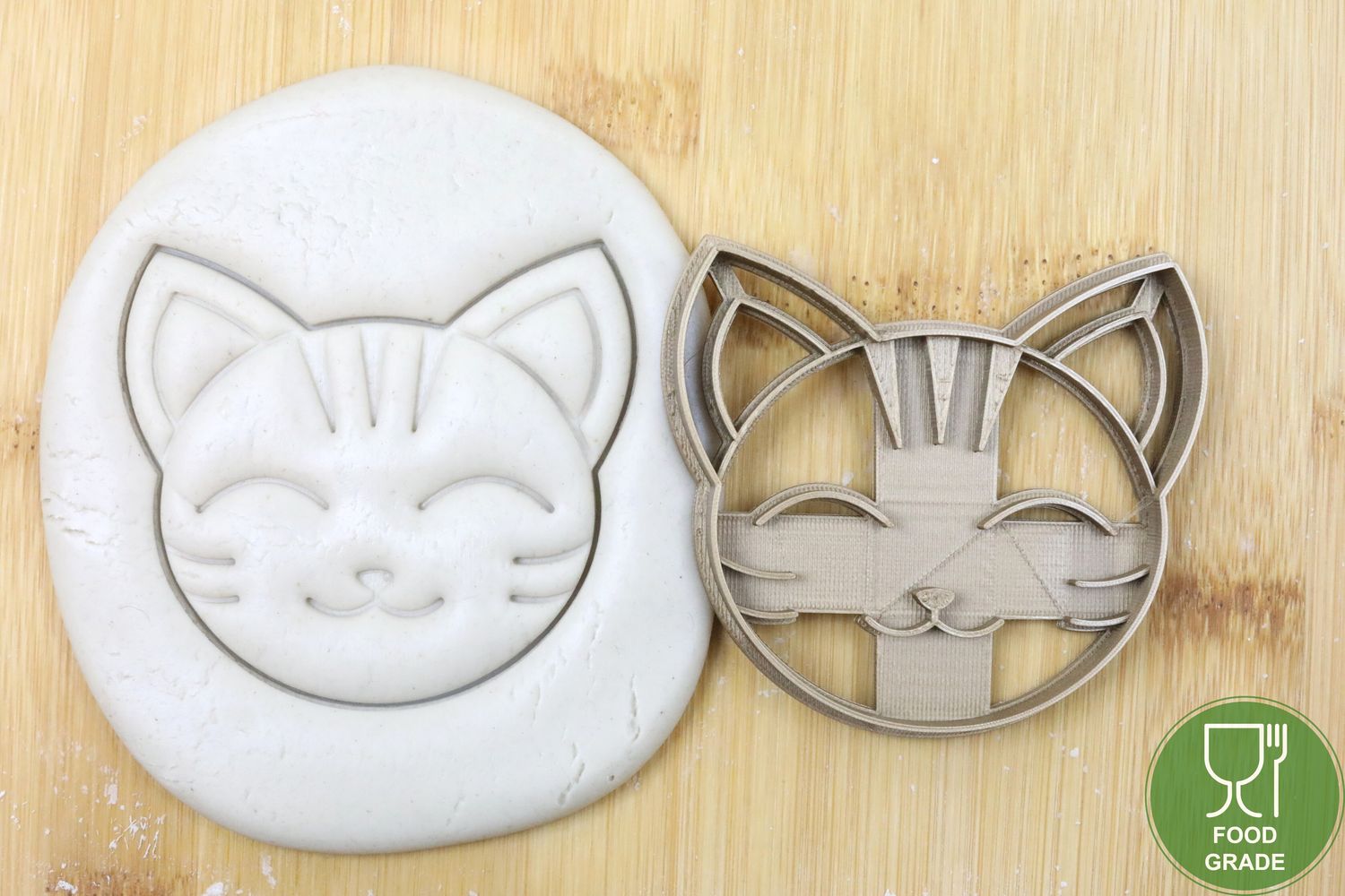 Cat face Keksausstecher Plätzchen und Fondant ca.8cm