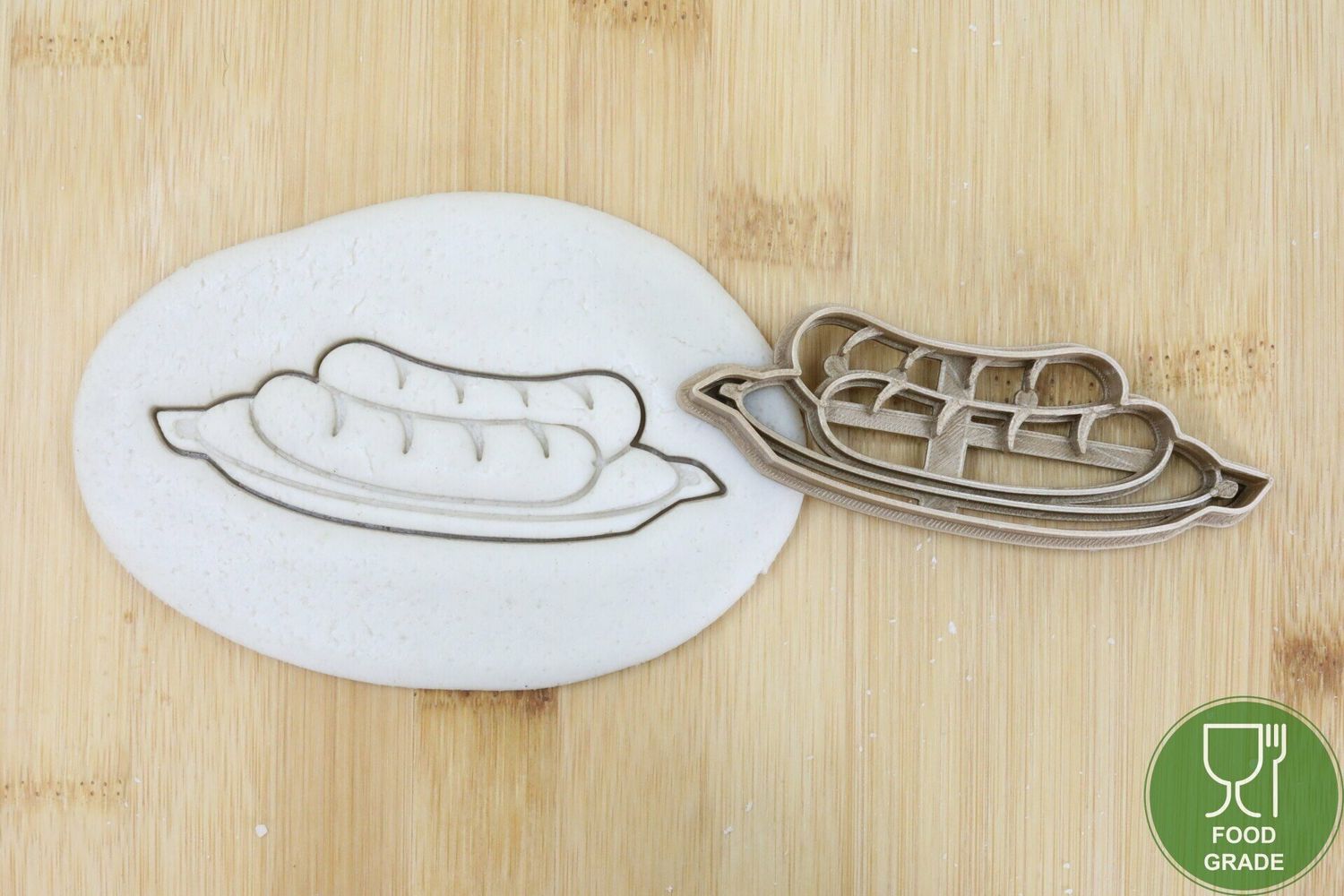 Currywurst Plätzchen Ausstechform Keksausstecher Fondant ca.8cm