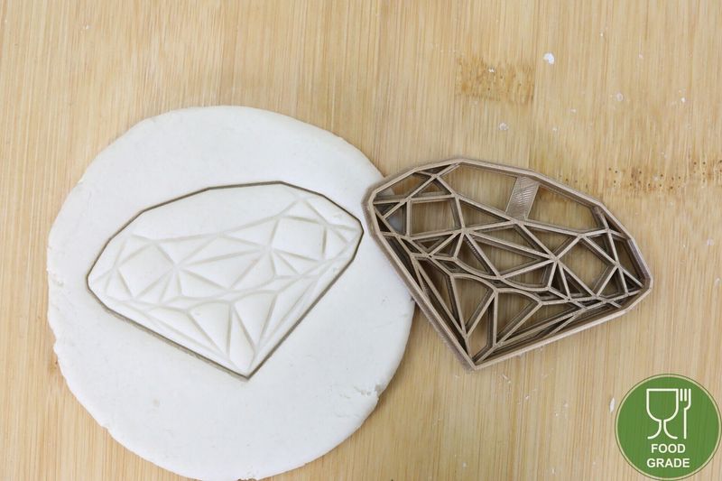 Diamant Plätzchen Ausstechform Keksausstecher Fondant ca.8cm Diamant Plätzchen Ausstechform Keksausstecher Fondant ca.8cm