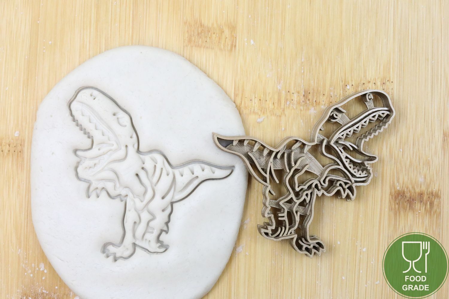 Dino T-Rex Keksausstecher Plätzchen und Fondant ca.8cm