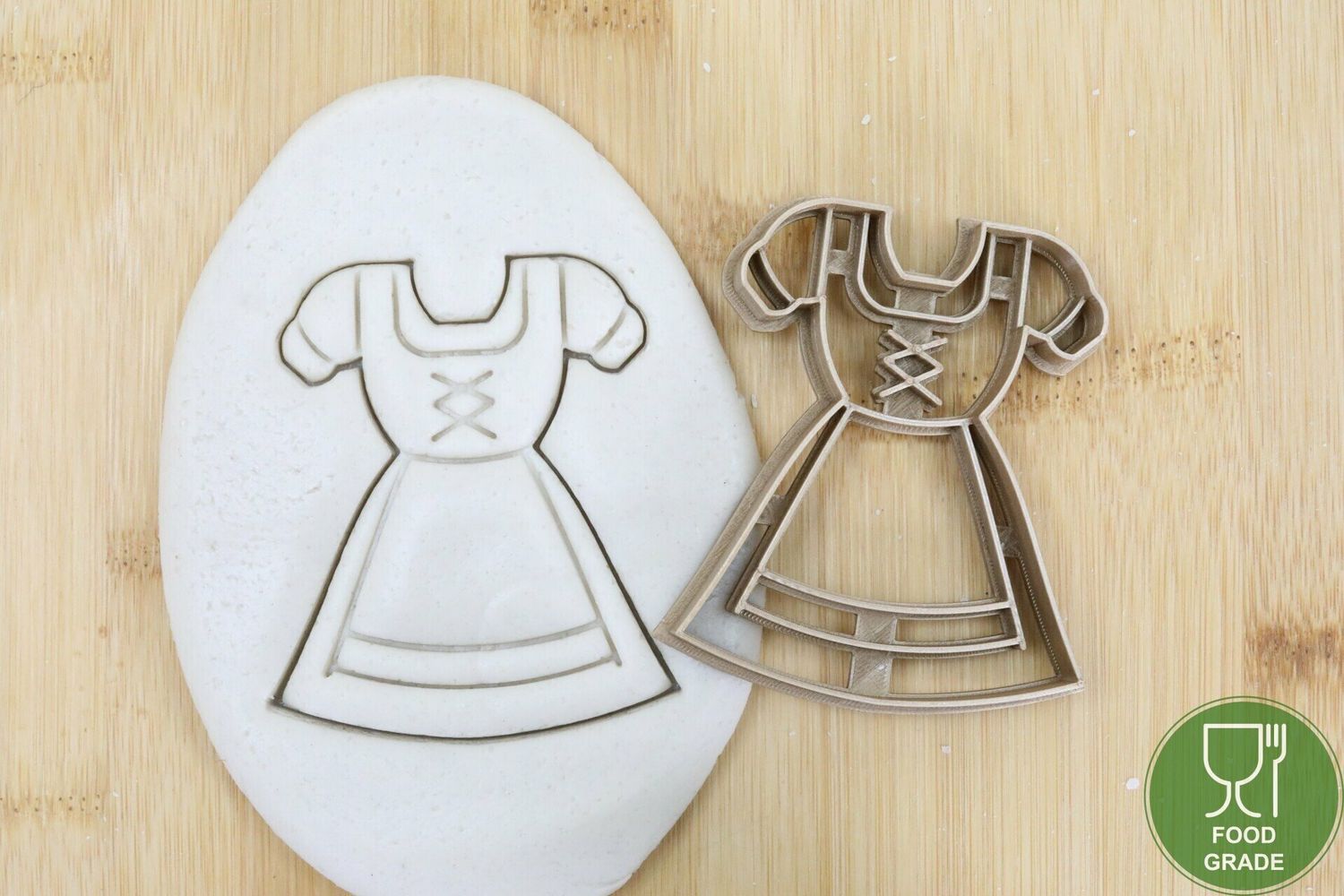 Dirndl Plätzchen Ausstechform Keksausstecher Fondant ca.8cm