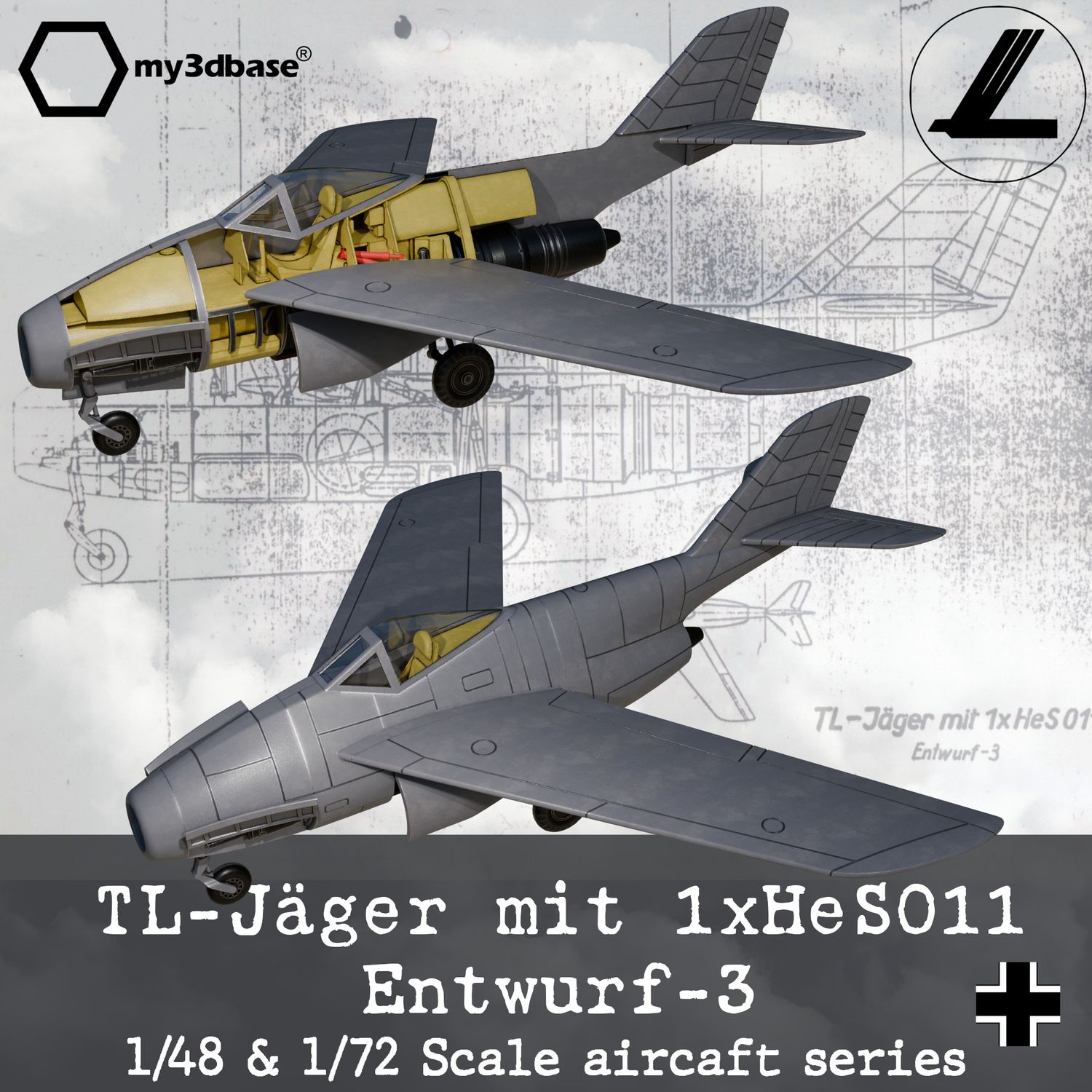 Focke Wulf TL-Jäger mit 1xHeS011 Entwurf-3