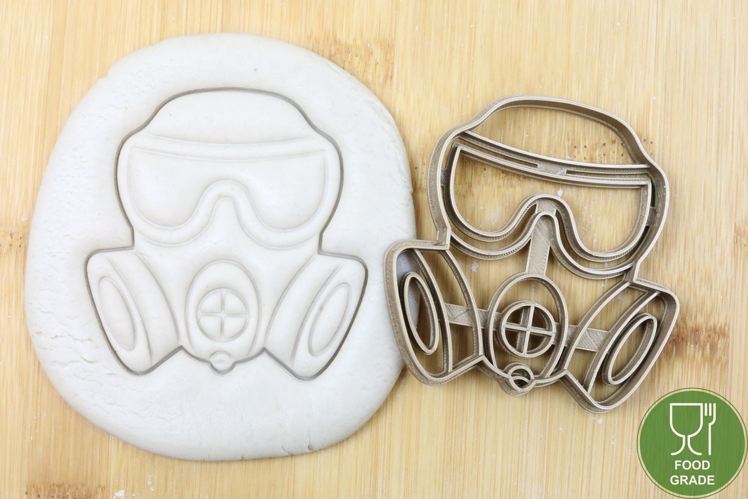 Gasmaske Keksausstecher Plätzchen und Fondant ca.8cm