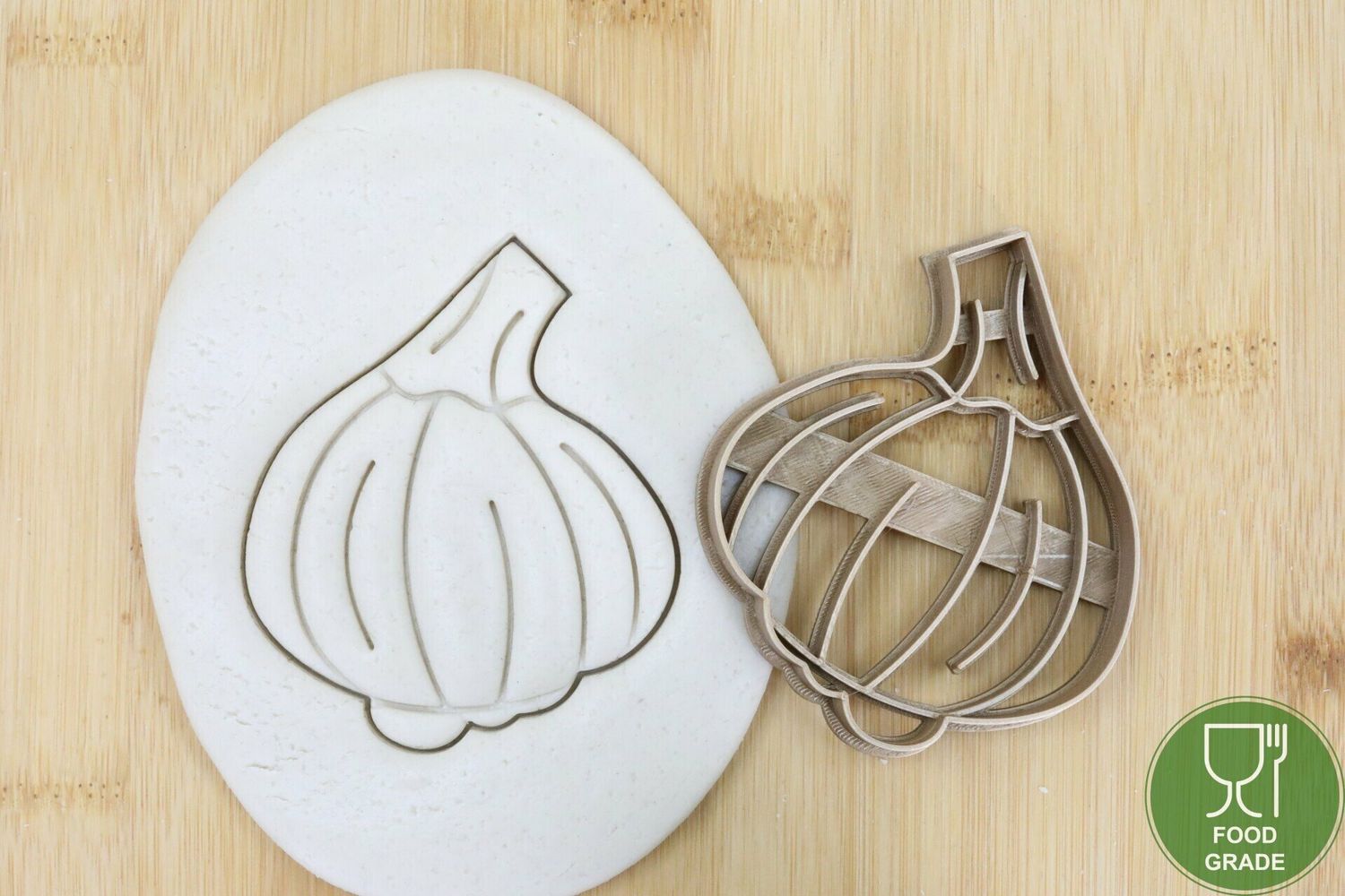 Gemüse Knoblauch Keksstempel/Ausstechform ca.8cm