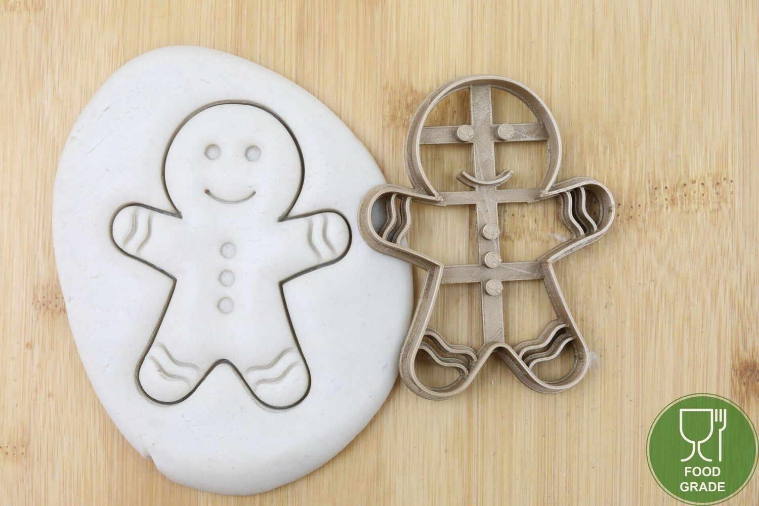 Gingerman/Lebkuchenmann Keksstempel/Ausstechform Weihnachten ca.8cm