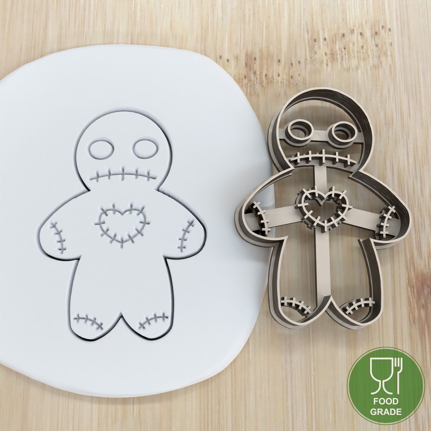 Halloween Voodoo Doll Gingerbread Man Keksstempel/Ausstechform ca.8cm