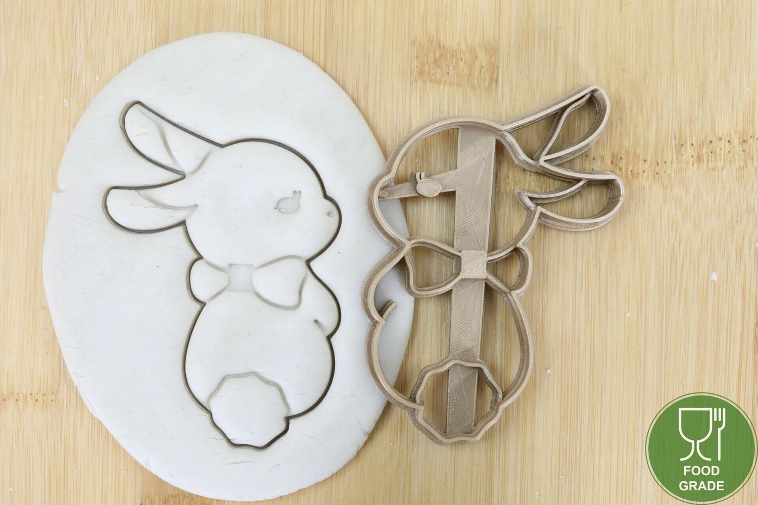 Hase Bunny rückblickend Keksstempel/Ausstechform ca.8cm