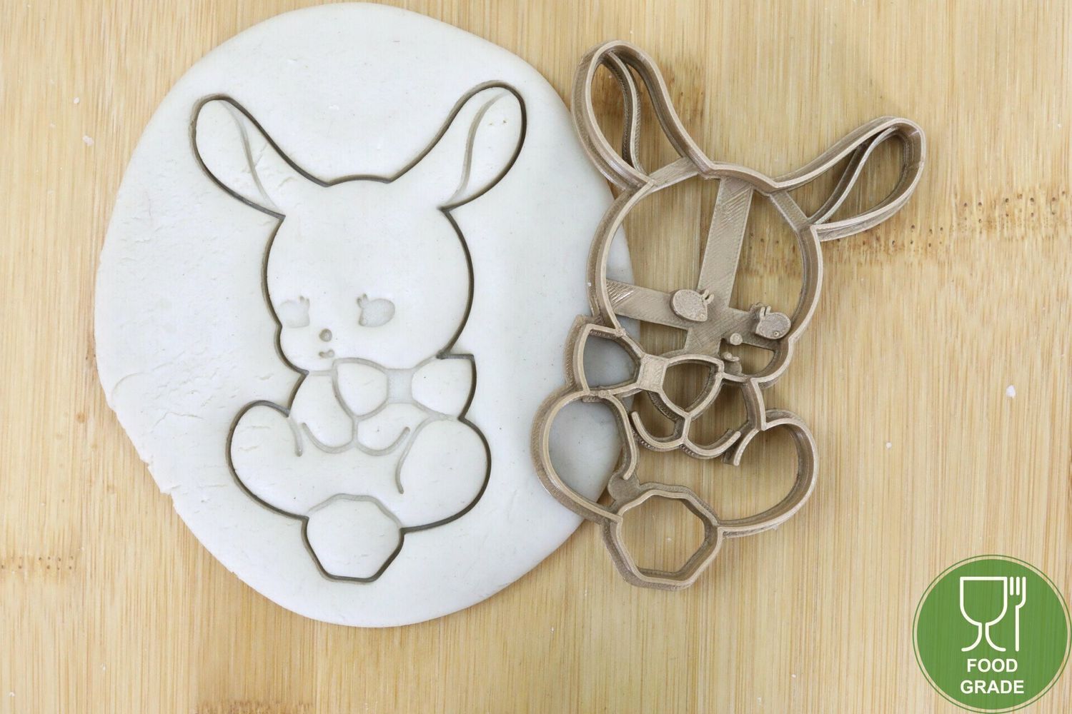Hase Bunny sitzt Keksstempel/Ausstechform ca.8cm
