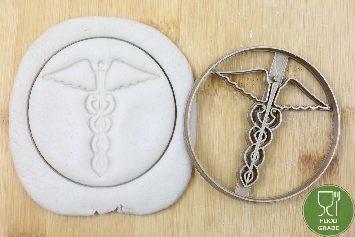 Hermesstab Caduceus Keksstempel/Ausstechform ca.8cm
