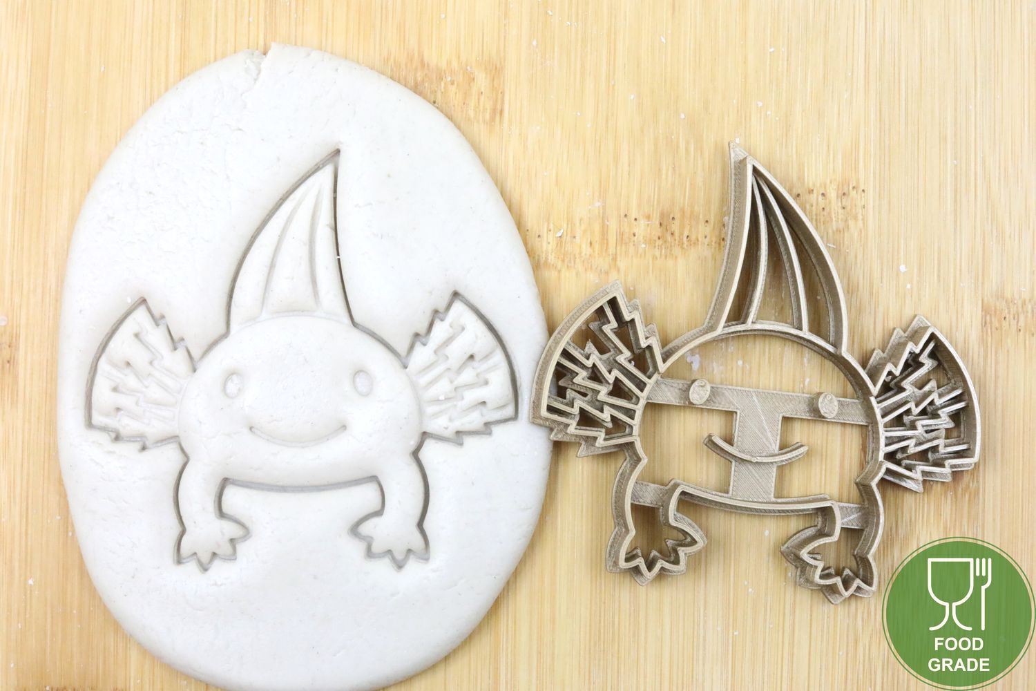 Hinlegende Axolotl Keksausstecher Plätzchen und Fondant ca.8cm