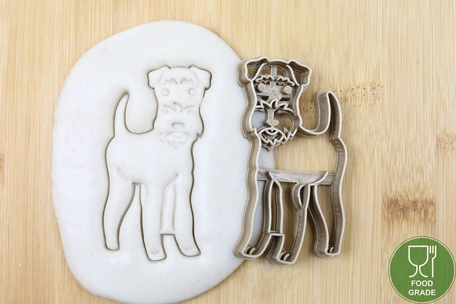 Hund Keksstempel/Ausstechform Airedale Terrier Hund ganz ca.8cm