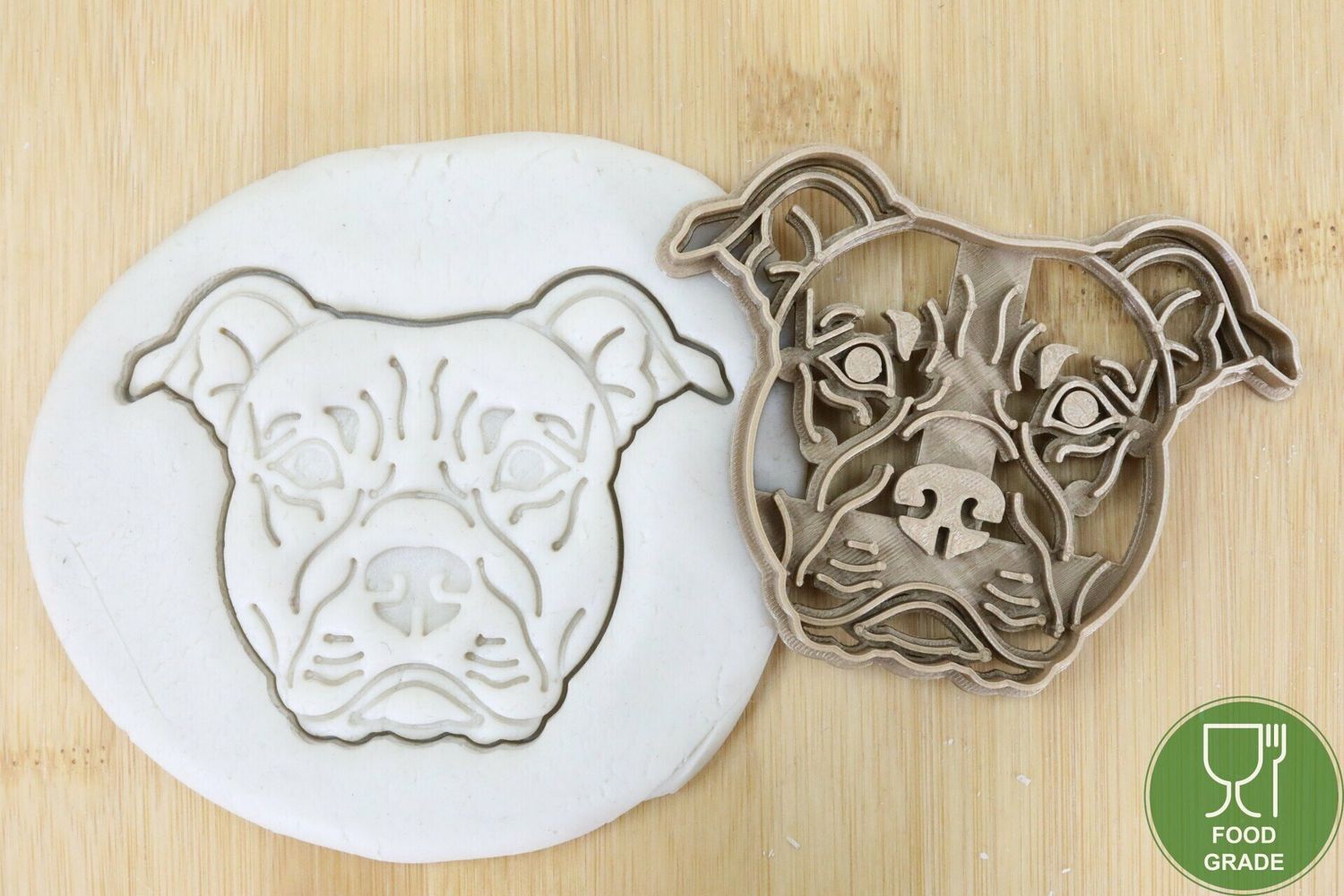 Hund Keksstempel/Ausstechform American Staffordshire ca.8cm