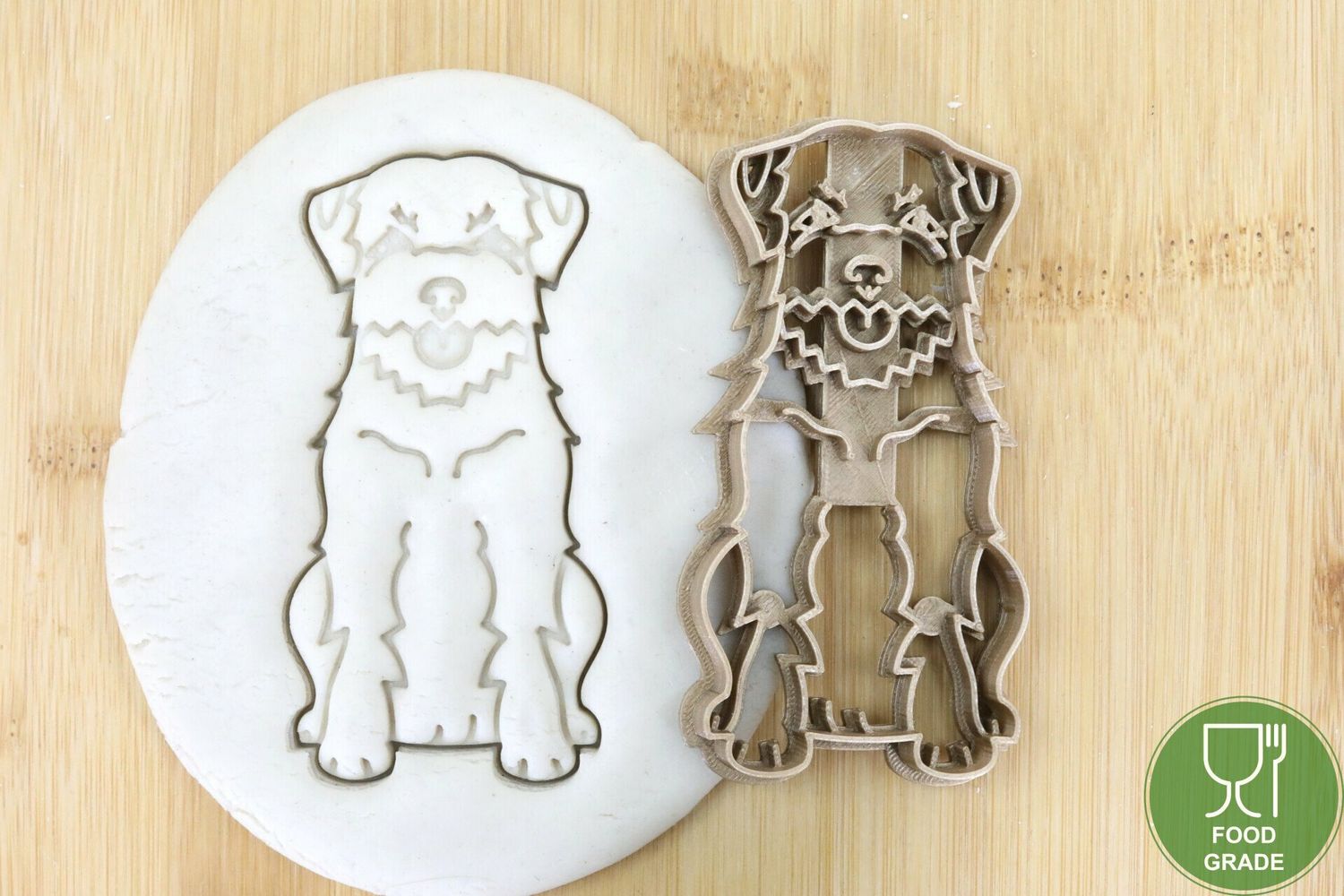 Hund Keksstempel/Ausstechform Border terrier ganz ca.8cm