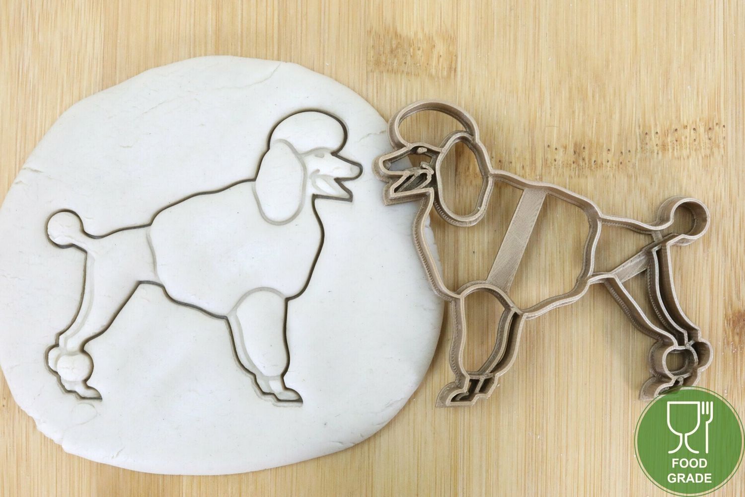 Hund Keksstempel/Ausstechform Poodle ganz ca.8cm
