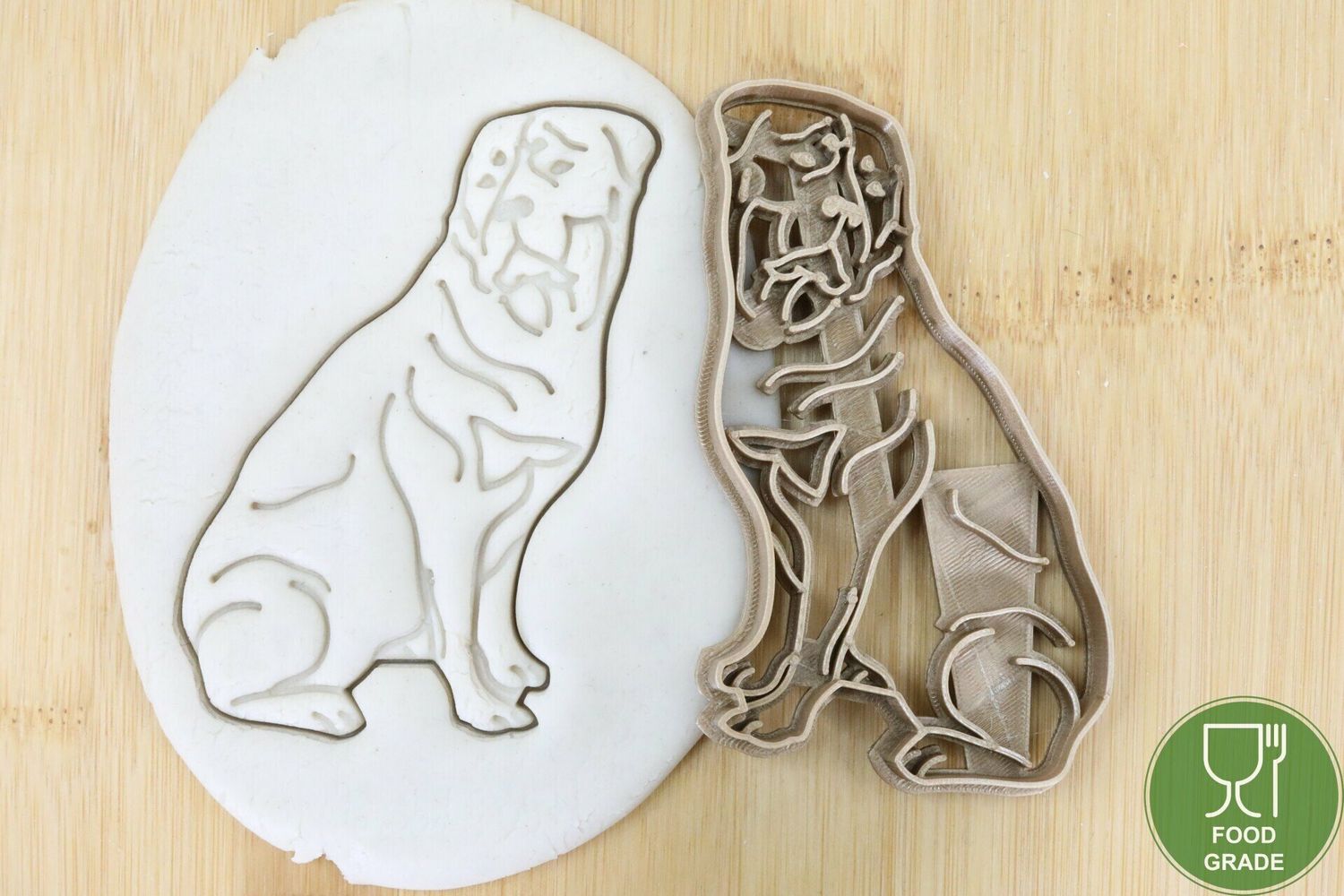 Hund Keksstempel/Ausstechform Rottweiler ganz ca.8cm