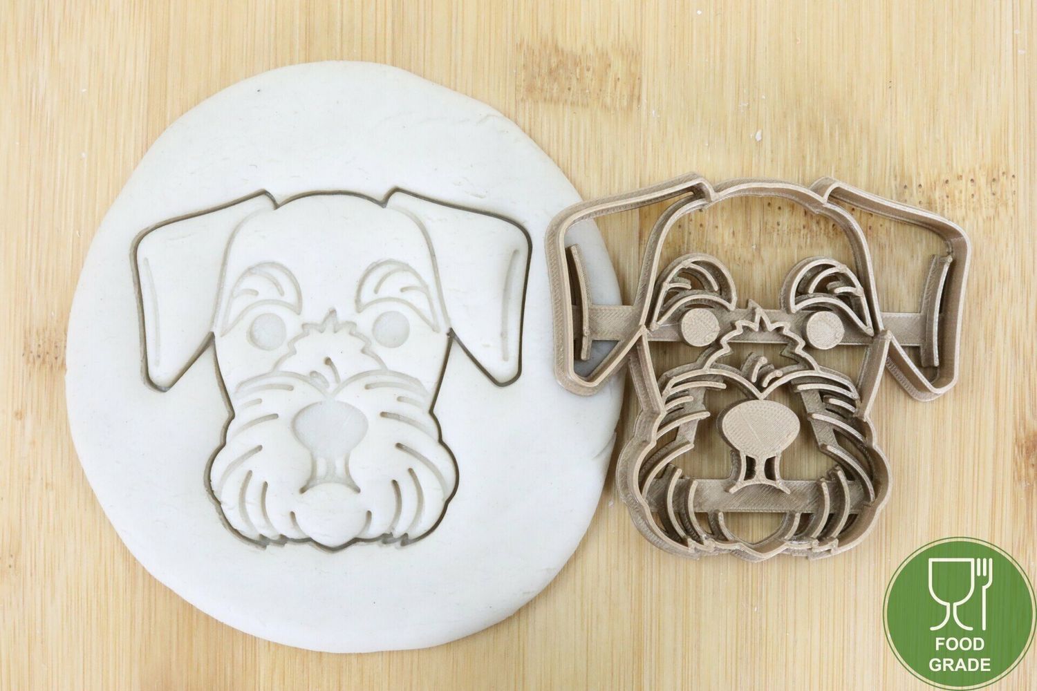 Hund Keksstempel/Ausstechform Schnauzer ca.8cm