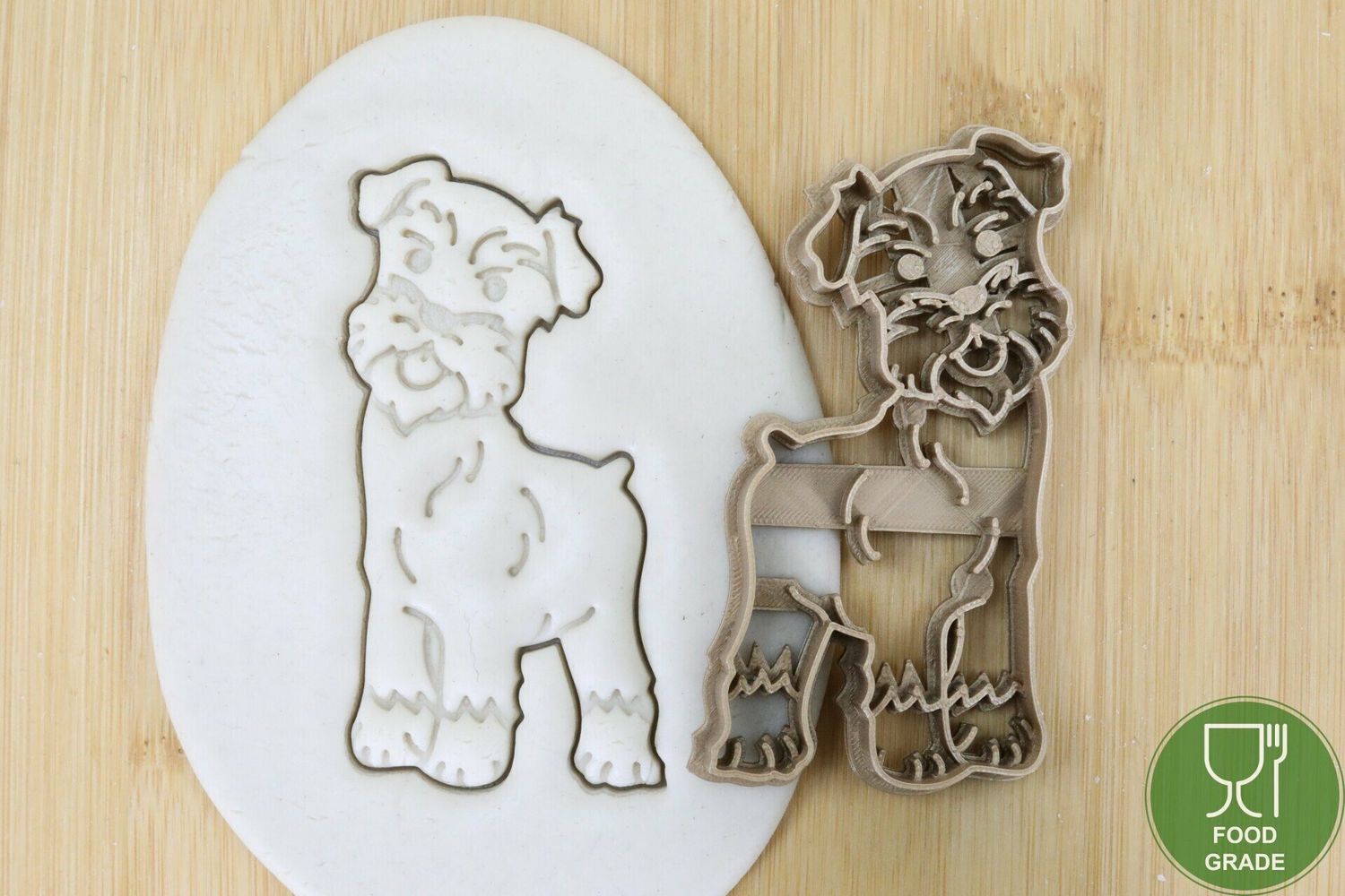 Hund Keksstempel/Ausstechform Schnauzer ganz ca.8cm