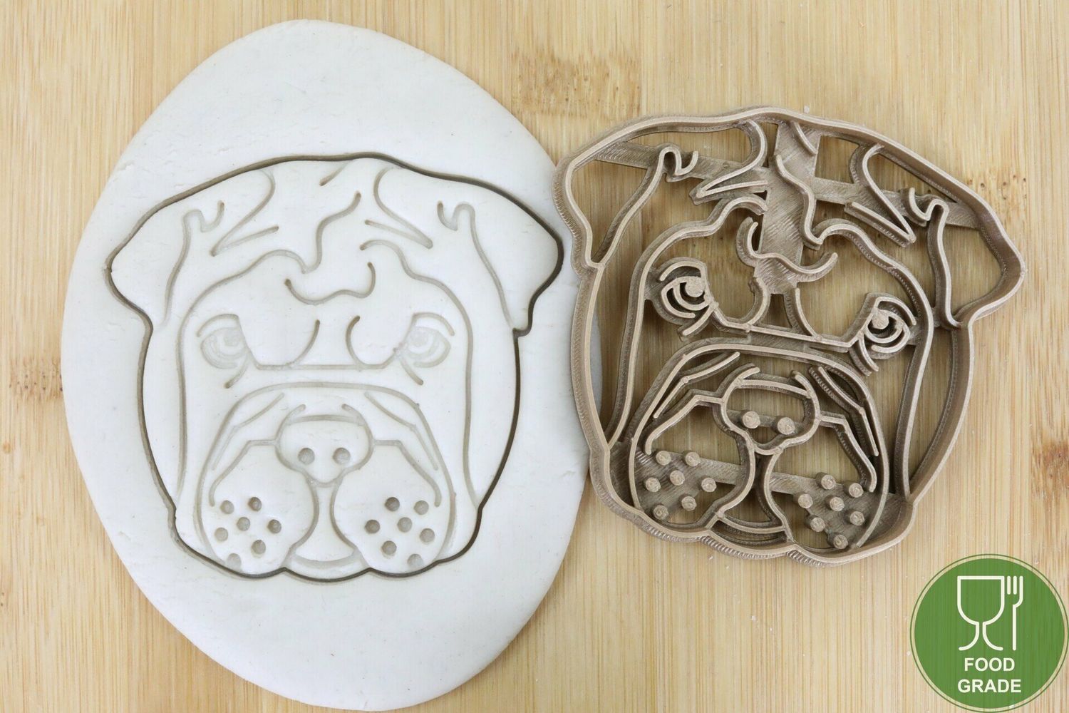Hund Keksstempel/Ausstechform Shar Pei ca.8cm