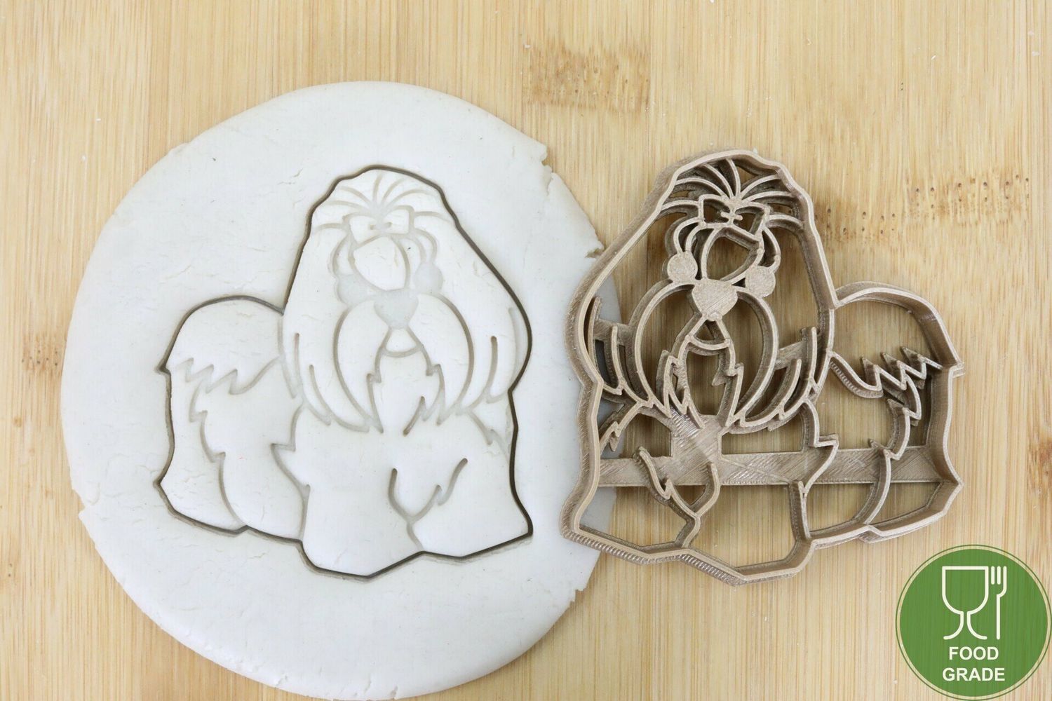 Hund Keksstempel/Ausstechform Shih Tzu ganz  ca.8cm