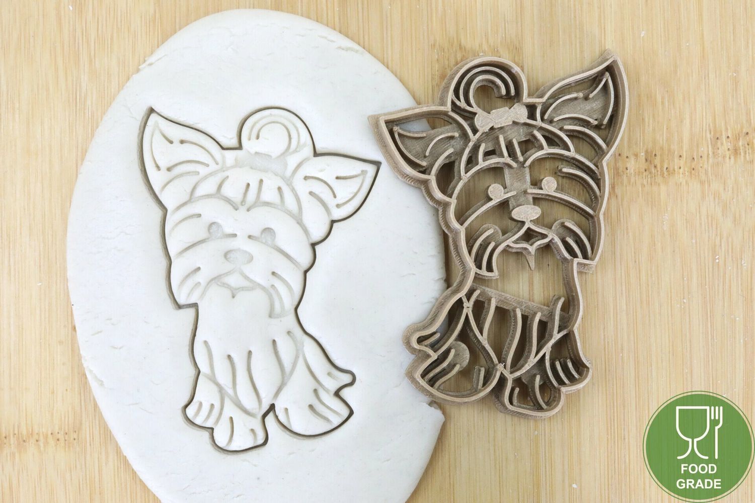 Hund Keksstempel/Ausstechform Yorkshire Terrier ganz ca.8cm