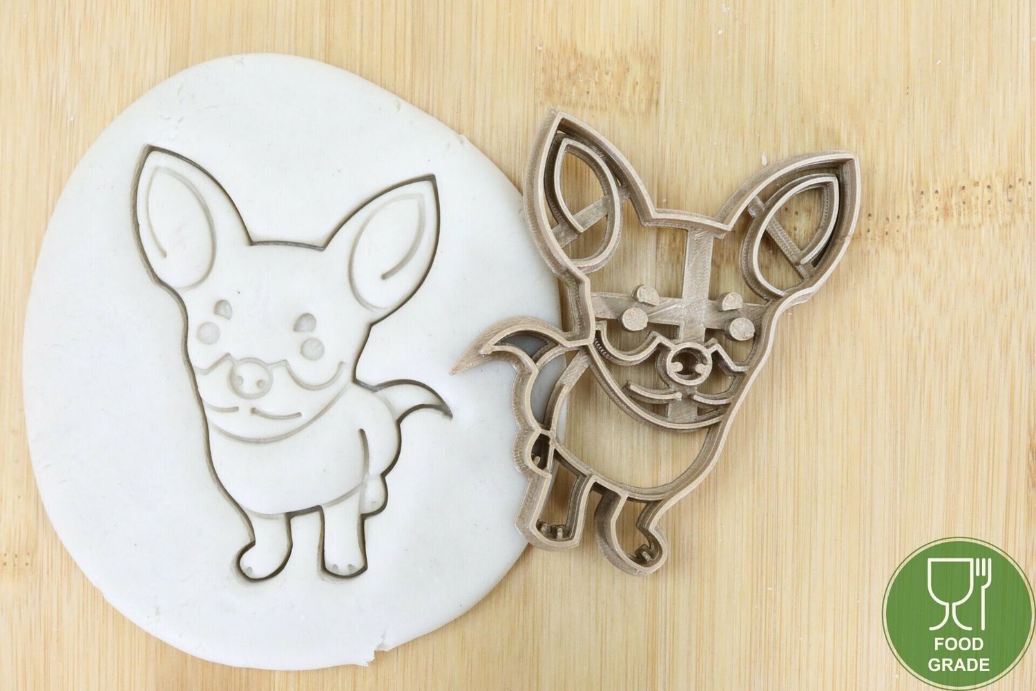Hund Keksstempel/Ausstechform chihuahua ganz ca.8cm