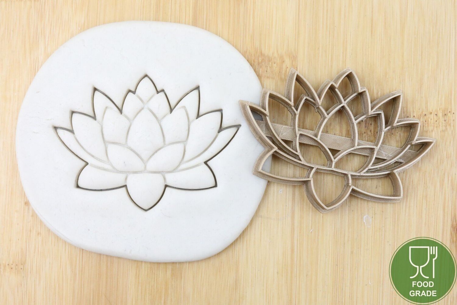 India Lotus Plätzchen Ausstechform Keksausstecher Fondant ca.8cm