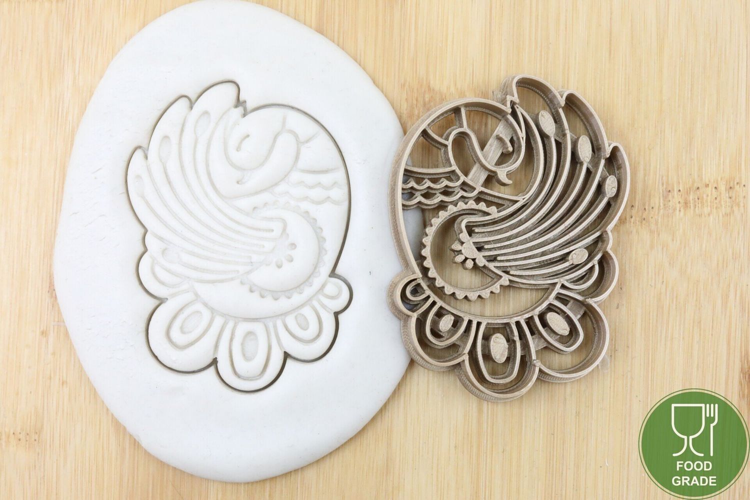India Pfau Plätzchen Ausstechform Keksausstecher Fondant ca.8cm
